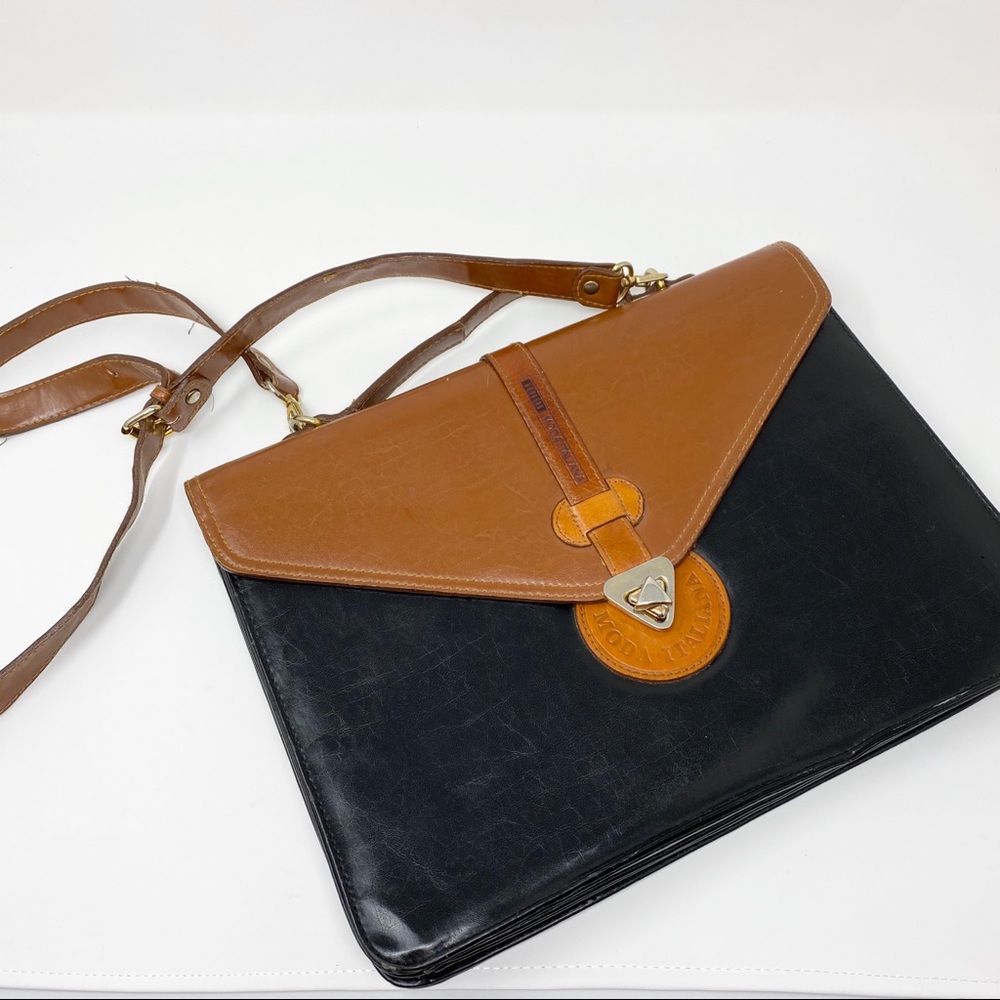 Moda Italiana Leather Briefcase